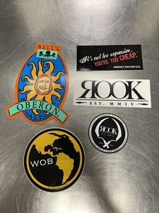 New Sticker Lot of 5 Craft Beer Ale Decal Brewery Logo - Picture 1 of 1