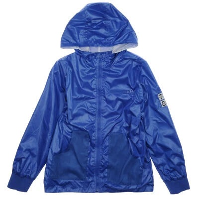 BOY'S  BASIC LIGHTWEIGHT BLUE RAINCOAT 7-8-9-10-11-12 - Image 1 of 3