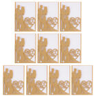  10 Pcs Greeting Card Paper Lovers Gift Cards Wedding Sweetest Day Gifts for Her