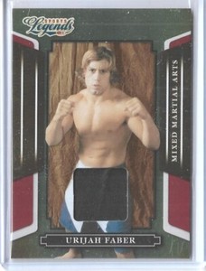 RARE 2008 DONRUSS LEGENDS URIJAH FABER RED RELIC CARD #46 ~ 434/450 ~  UFC ~ MMA
