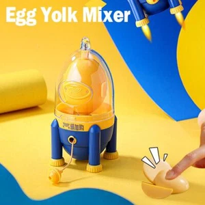 Egg Yolk White Mixer Scrambler Shaker Hand Pull Type Manual Blender Spinner G - Picture 1 of 16