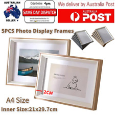 5X Photo Frame Deep Shadow Box Picture Display Wall Art Craft Hanging A4 Size AU