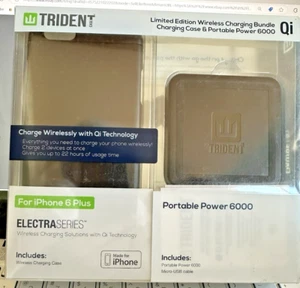 Portable Power TRIDENT Electra Series Qi Wireless Charging Bundle iPhone 6 Plus - Picture 1 of 2