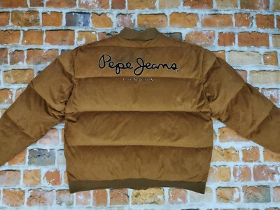 Pepe Jeans London Invierno Vintage Plumón Chaqueta Gamuza Marrón Talla: XXL Como Nueva Foto 1 de 4