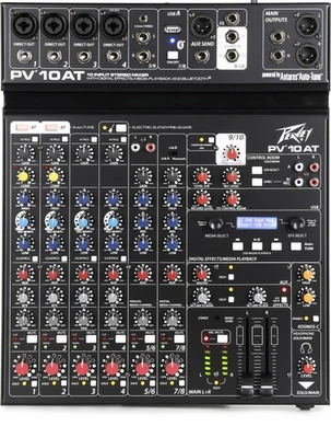 Peavey PV 10 AT Mixer with Auto-Tune and Bluetooth - Image 1 of 4