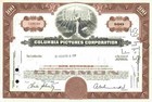COLUMBIA Pictures 1960er Sony SPE TRI STAR Motion Coca Cola 100 Shares America