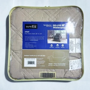 Sure Fit DELUXE Waterproof Soft Quilted Pet Friendly Furniture Cover 32” to 43” - Picture 1 of 2