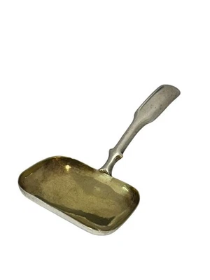 Cuchara de carrito de té de plata maciza - Birmingham - 1819 por Joseph Taylor Foto 1 de 4