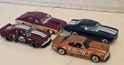 Lote de 4 Chevelle SS 1970 1:64 Hot Wheels Racing Champions #70 Race Drag Car  Foto 1 de 4