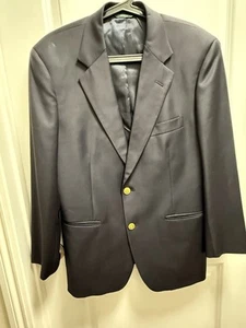 Brooks Brothers Country Club Super 120s LORO PIANO Wool Gold Button Blazer 40S - Picture 1 of 10