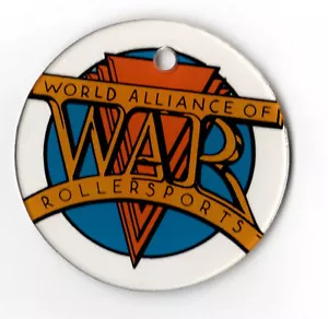 ROLLERGAMES Pinball Promo Plastic KEY FOB Large WAR - Picture 1 of 2