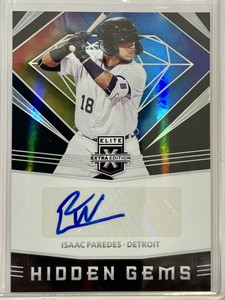 2020 Elite Extra Edition Hidden Gems Black RC Isaac Paredes Auto # HG-IP Detroit
