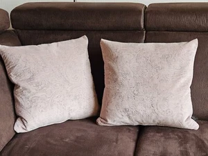 ❤️ 2 Kissenhüllen von APELT ❤️ altrosa/ grau - Bild 1 von 6