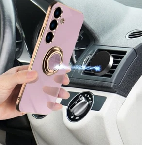 Electroplated ring buckle holder protective case For Samsung phone - Bild 1 von 15