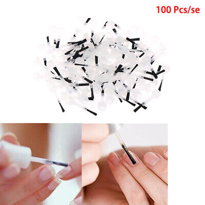 100Pc Nail Polish Applicator Brushes Replacement Liquid Dipping Gel Brushes T_LN • 5.51€