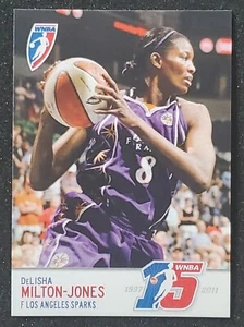 Tarjeta de baloncesto Delisha Milton-Jones 2011 WNBA RITTENHOUSE #15 #'d/225 LA SPARKS - Imagen 1 de 2