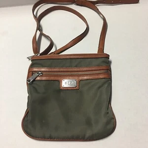 Ralph Lauren Lauren Olive Green Nylon Hipster Cross body Bag   - Picture 1 of 12
