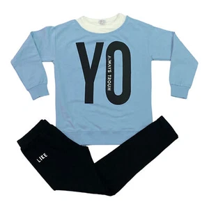 COMPLETO TUTA FELPA PANTALONE RAGAZZA YOURS AY9194 COTONE 456 ORIGINALE AI 2024 - Picture 1 of 2