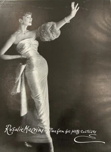 60's Maria Martel Photographed Rosalie Macrini Fashion Ad - Suzy Parker 1963 - Picture 1 of 1