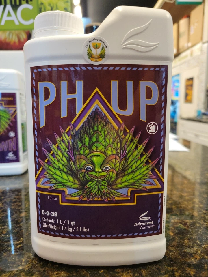 Advanced Nutrients - Ph Up - 1 Liter raises ph levels 0-0-38 concentrated liquid - Image 1 of 1