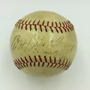 1930's Bill Terry Playing Days Single Signed Baseball With JSA COA Red Sox Auto - Picture 1 of 4