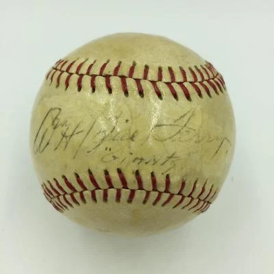 1930's Bill Terry Playing Days Single Signed Baseball With JSA COA Red Sox Auto - Image 1 of 4