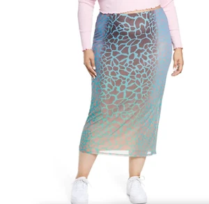 NEU AFRM FELIX DRUCK ROCK IN PLATZIERUNG GIRAFFENGRÜN, BRAUN LANGER ROCK GRÖSSE 1X - Bild 1 von 4