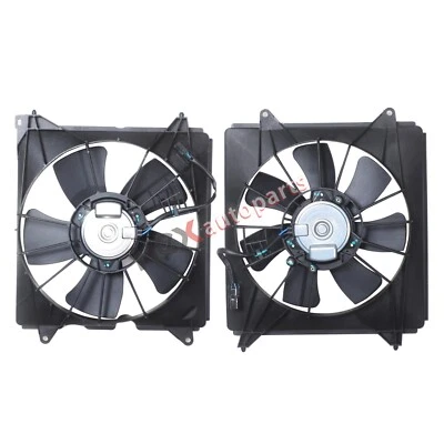 Conjunto de ventilador de refrigeración del radiador izquierdo y derecho para Honda Accord 2008-12 2,4 L 621357 Foto 1 de 4
