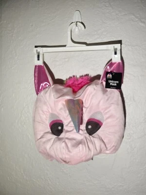 New Plush Unicorn Head Mask Unisex Oversized Cosplay Costume Halloween - Image 1 of 3