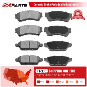FRONT AND REAR CERAMIC DISC BRAKE PAD KIT FOR FORD FUSION MERCURY MILAN 3.0L V6 - Picture 1 of 8