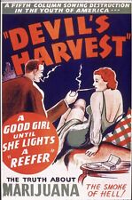 Vintage Devil's Lettuce Marijuana Ad : Archival Quality Art Print 