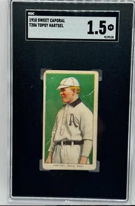 1910 TOPSY HARTSEL SGC 1.5 T206 Sweet Caporal Morehouse Ruth Fund Set Break - Bild 1 von 2