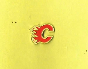 Calgary Flames NHL Logo Hockey Lapel Hat Pin - Picture 1 of 1