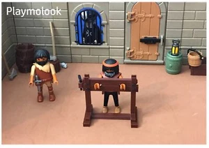 Morsetto medievale stampato in 3d su scala Playmobil. Figurine Playmobil non incluse. - Foto 1 di 3