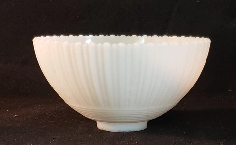 Vintage Antique Custard 6" Slip Shade Globes Ceiling Light Sconce 1 3/4  Slip Cover