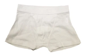 PETIT BATEAU Boy's White Boxer Briefs Elastic Waist, Smooth Age 2 years NEW $21 - Imagen 1 de 3