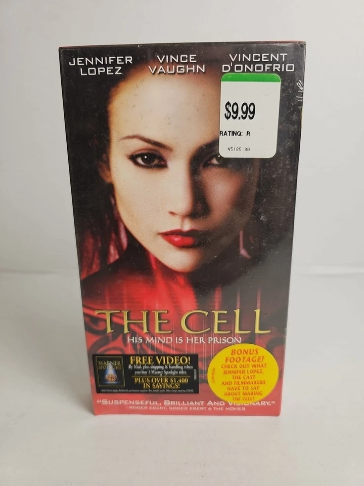 The Cell (VHS, 2000) NEW FACTORY SEALED Watermarks! Jennifer Lopez! Foto 1 de 4