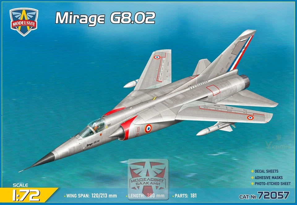 Modelsvit Mirage G8 - 02 72057-1/72 - Photo 1/1