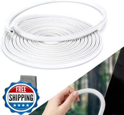 Winunite 65.6英尺汽车门边护罩白色U形金属夹划痕阻力 — 第 1/4 张图片