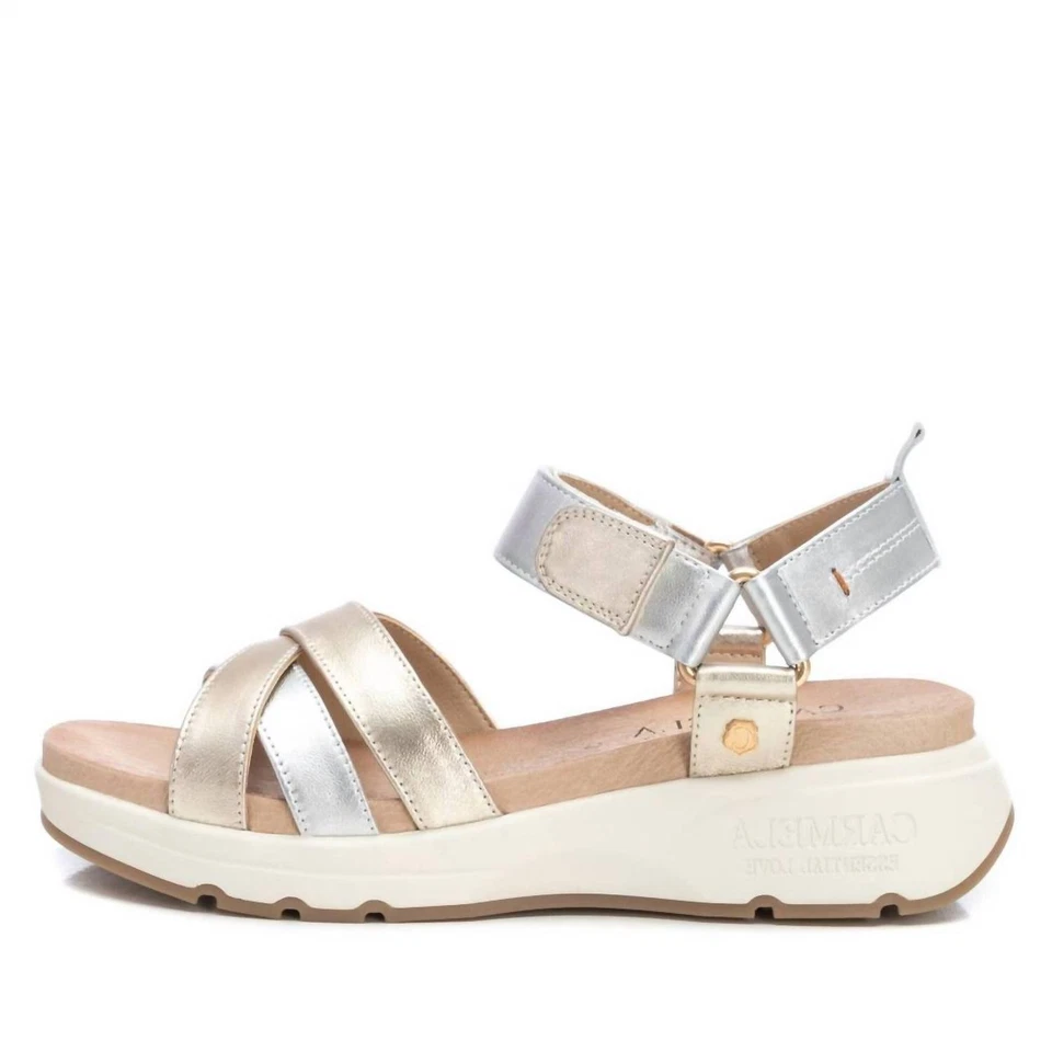 Sandalias de cuero para mujer Xti beige Foto 1 de 1