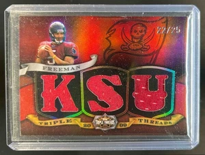 2009 Topps Triple Threads Josh Freeman Relic Jersey Red RC #22/25 Buccaneers - Picture 1 of 2