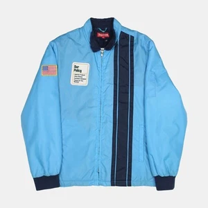Supreme Policy Lined Jacket / Size M / Mid-Length / Mens / Blue / Nylon - Picture 1 of 8