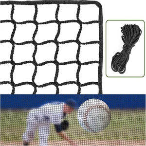 Redes de respaldo de béisbol softbol de alta resistencia - Barrera de redes deportivas de cuerda de 33 pies para - Imagen 1 de 11
