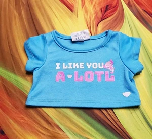 Camiseta Build-A-Bear Axolotl Turquesa "I Like You" Ropa 206G - Imagen 1 de 2