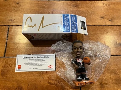 ALLEN IVERSON 2002 MCDONALDS LIMITED GOLD BOBBLE HEAD SIXERS SERIE #d certificado de autenticidad nuevo Foto 1 de 4