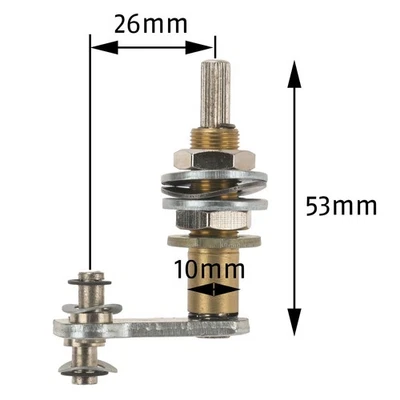 VW Escarabajo 1958-1964 limpiaparabrisas eje pivote derecho doble pasador repuesto 111998162 Foto 1 de 4