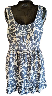 Vestido Juicy Couture Floral 100% Seda 4 Preppy Coqueta Coqueto Lujoso Lindo Foto 1 de 4