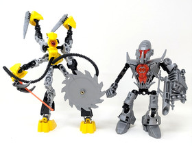 Lego Hero Factory 7168 DUNKAN BULK & 6229 XT4:  Complete Figures