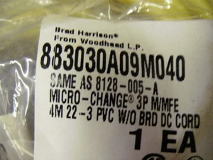 Conector de cable Brad Harrison Woodhead 883030A09M040 8128-005-A - Imagen 1 de 1
