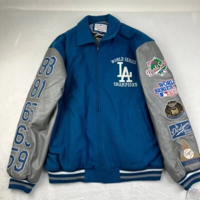 Chaqueta De Colección Los Angeles LA Dodgers Cremallera Completa Para Hombres XL G-III Serie Mundial Nueva Foto 1 de 4